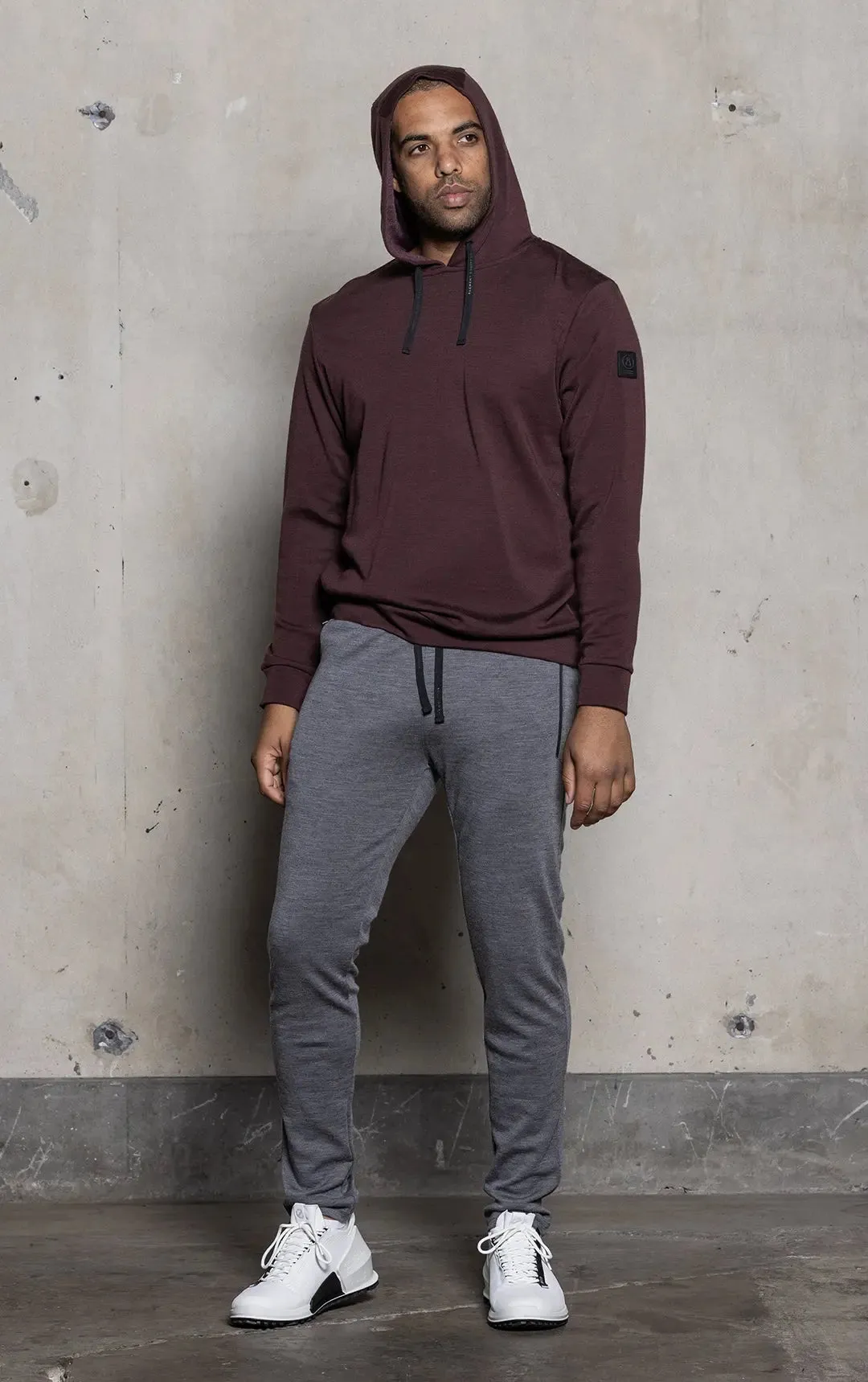 320GSM MERINO HOODED PULLOVER - CLEARANCE