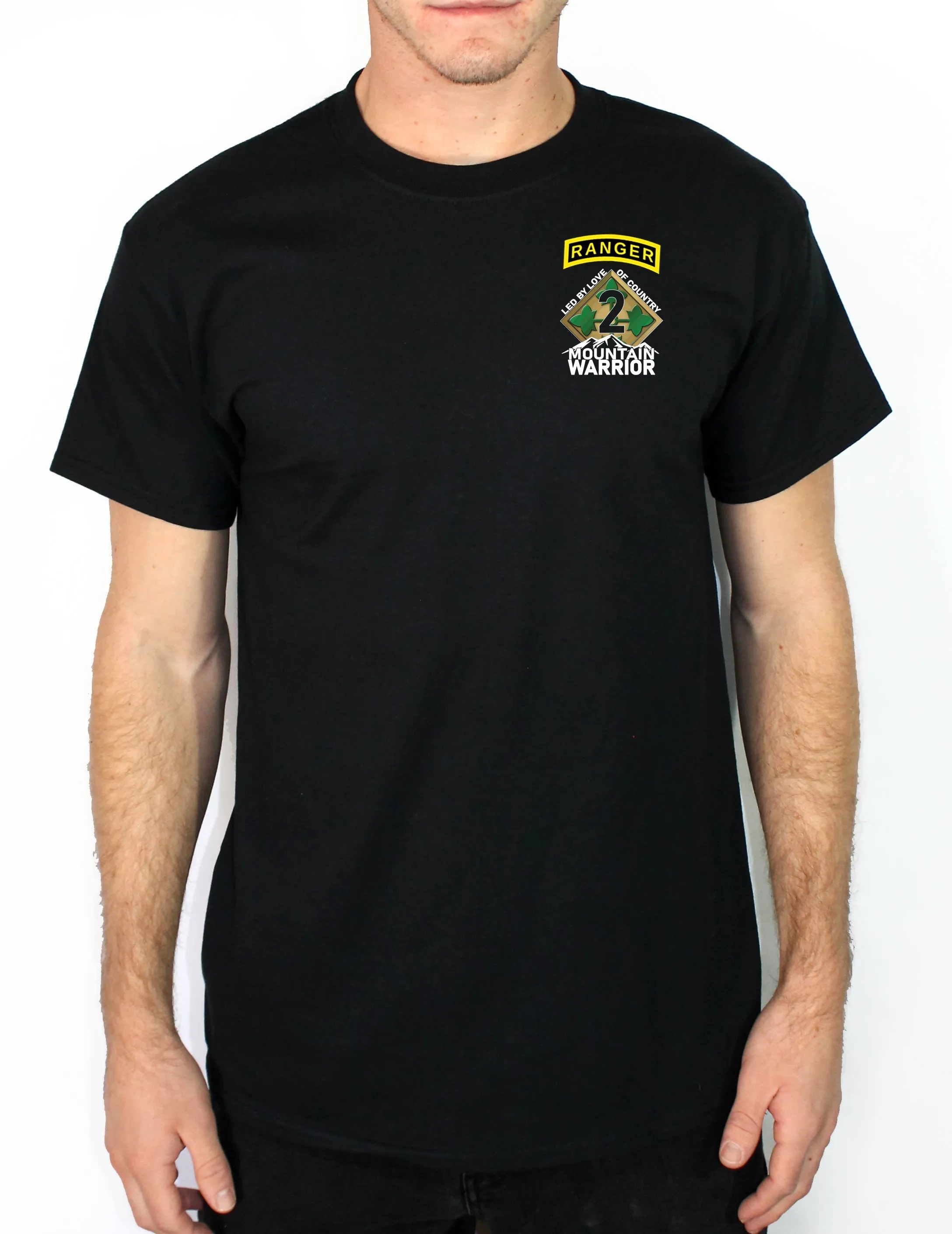 500# Club 50-50 Blend Black Unisex PT Short Sleeve Shirt. Is Approved for PT