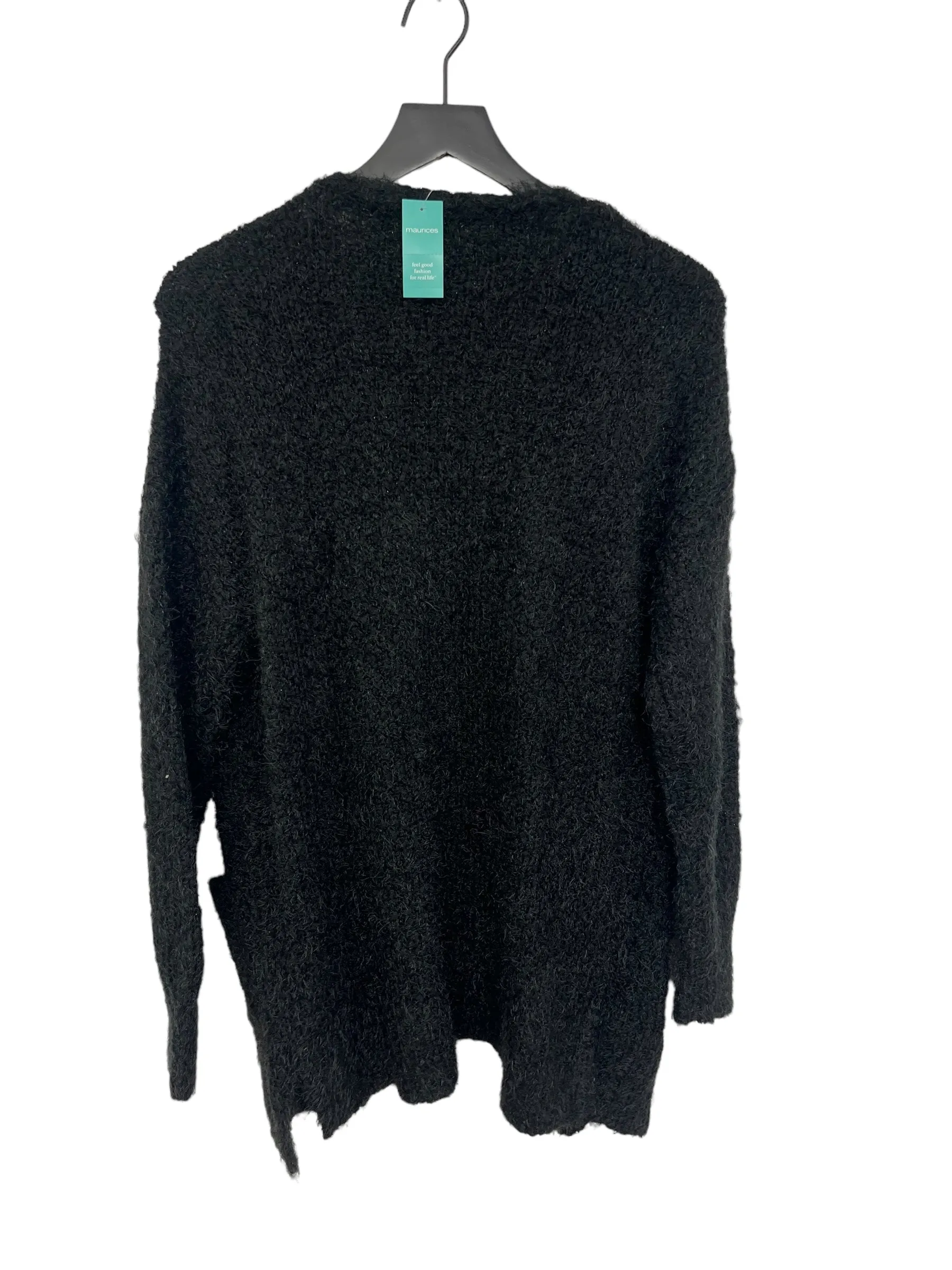 Black Sweater Cardigan Maurices, Size L