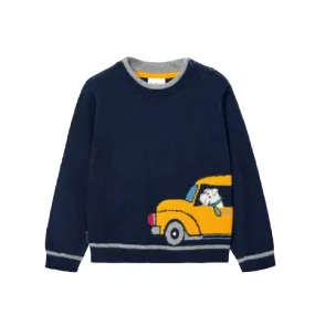 Boboli knitwear sweater for infants 717320 2440 navy blue