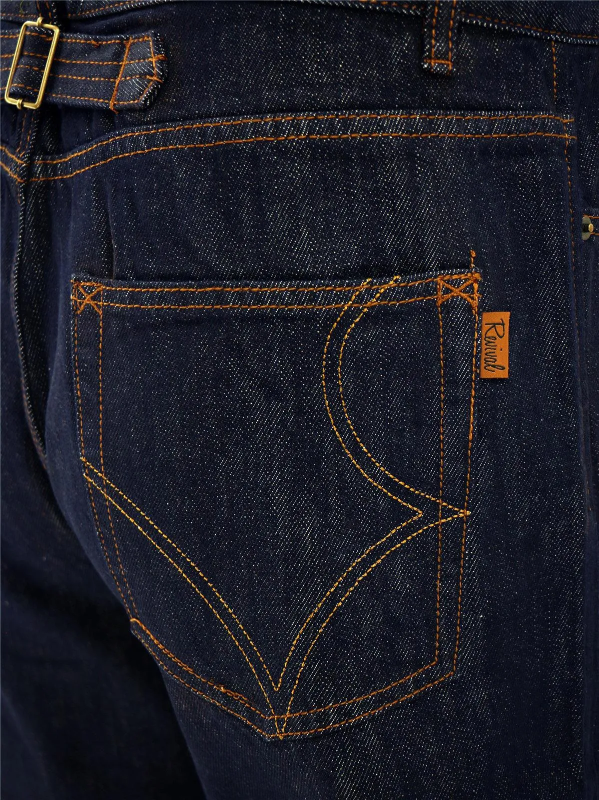 Brad Midcentury Blue Denim Worker Jeans