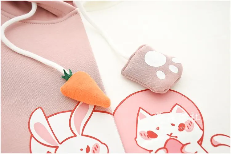 Bunny Neko Sweater Hoodie SD00796