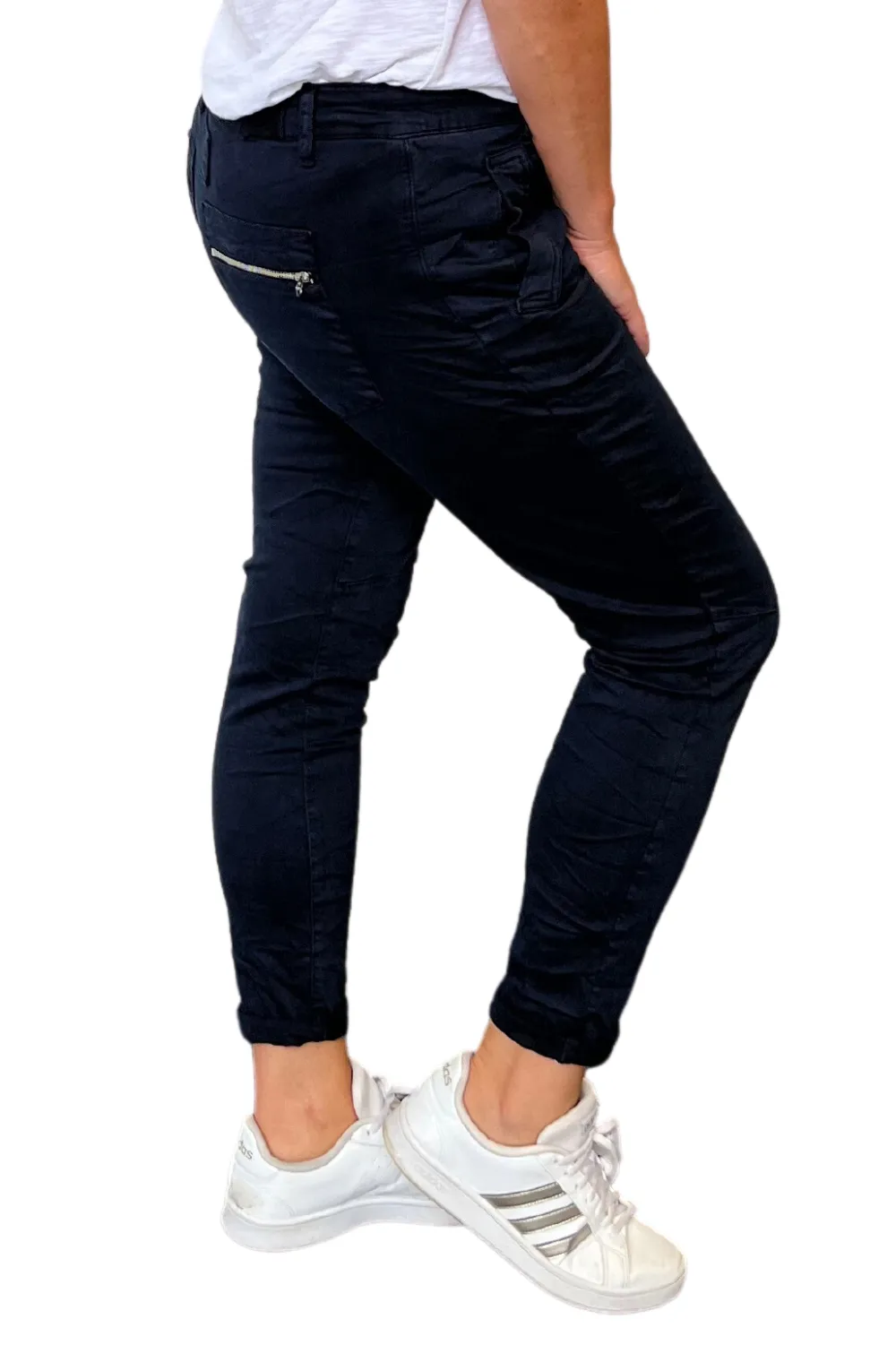 Button Fly Italian Jean | French Navy