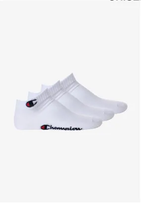 Champion unisex socks Quarter Socks 3 pairs 10100386 U34576 WW001 white 