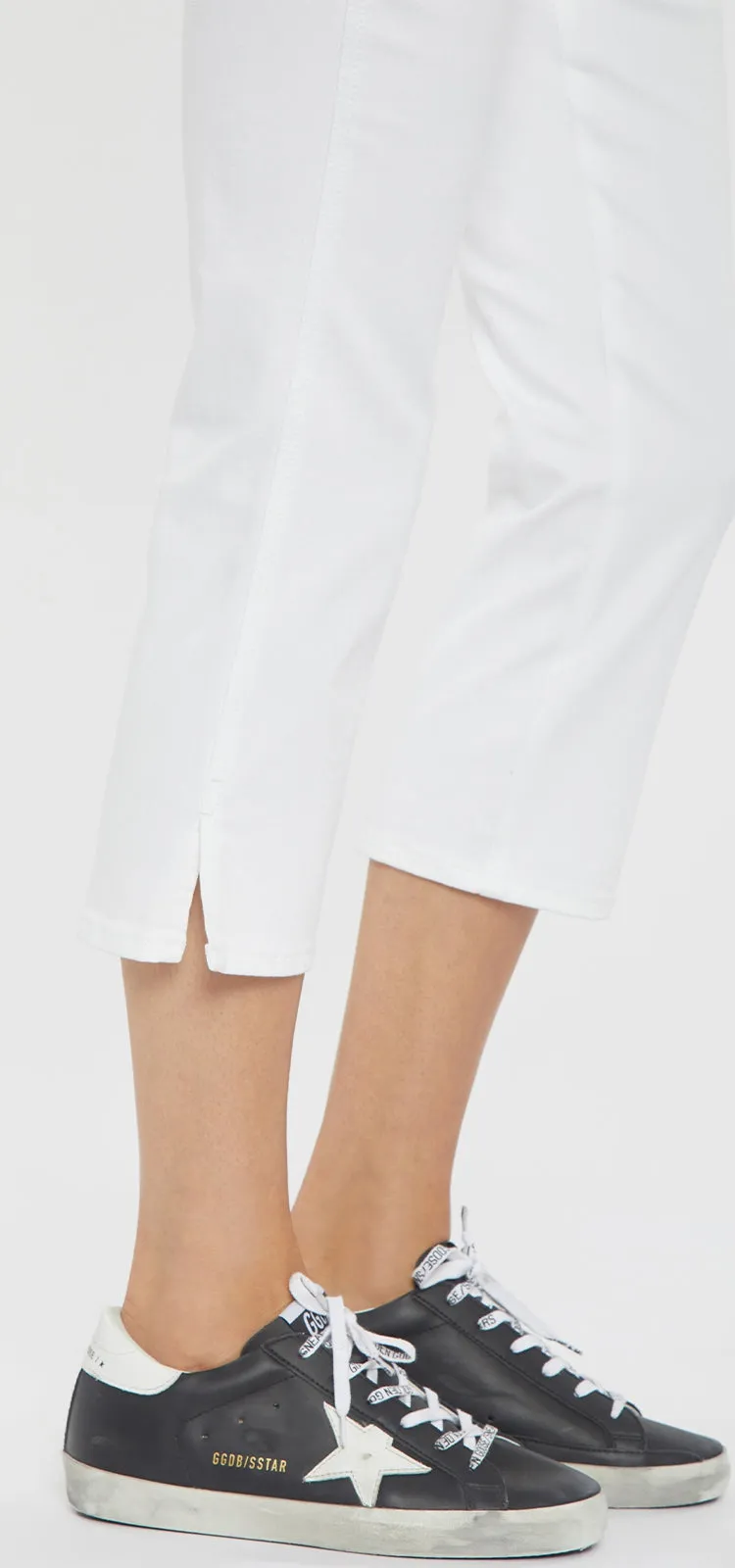 Chloe Capri Jeans Wit Gekleurde Denim | Optic White