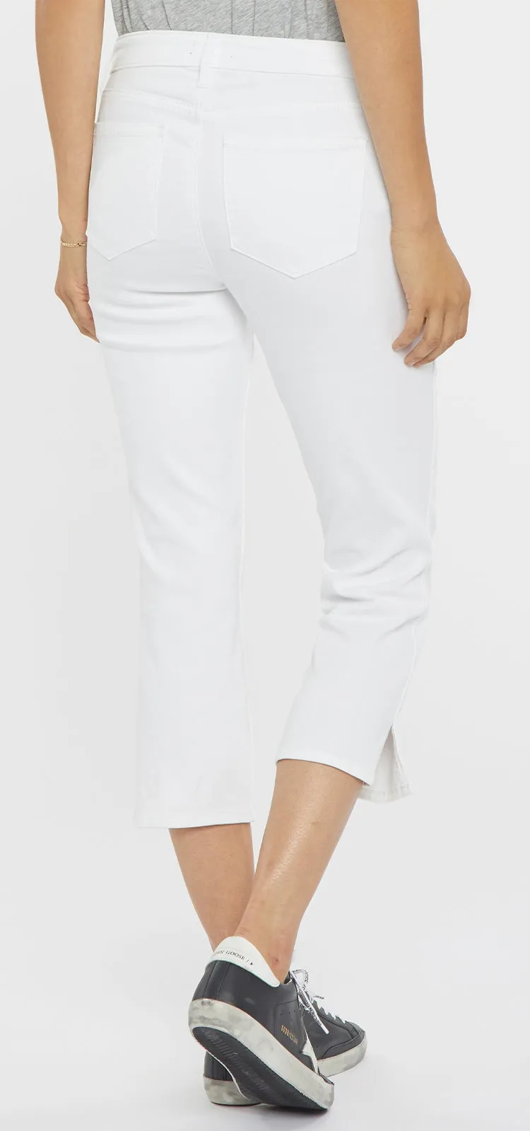 Chloe Capri Jeans Wit Gekleurde Denim | Optic White