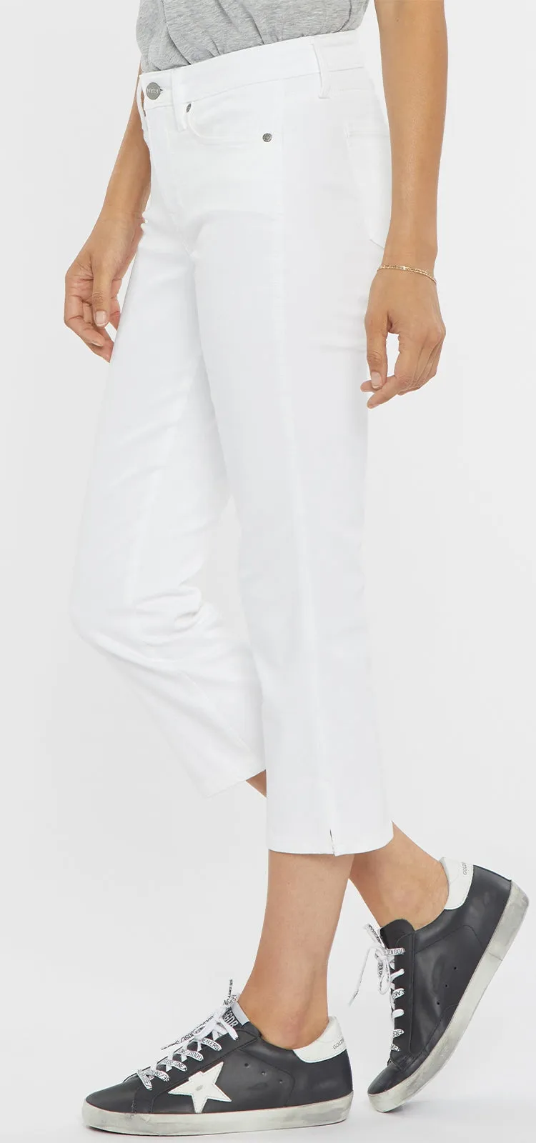 Chloe Capri Jeans Wit Gekleurde Denim | Optic White