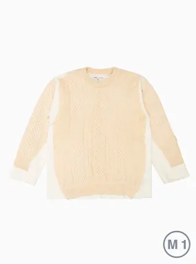 Covered Fisherman Sweater Cream