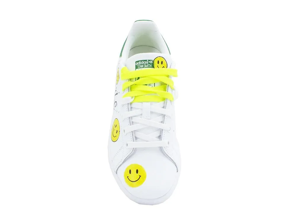 CUSTOM / ADIDAS Stan Smith Smile White Green M20605