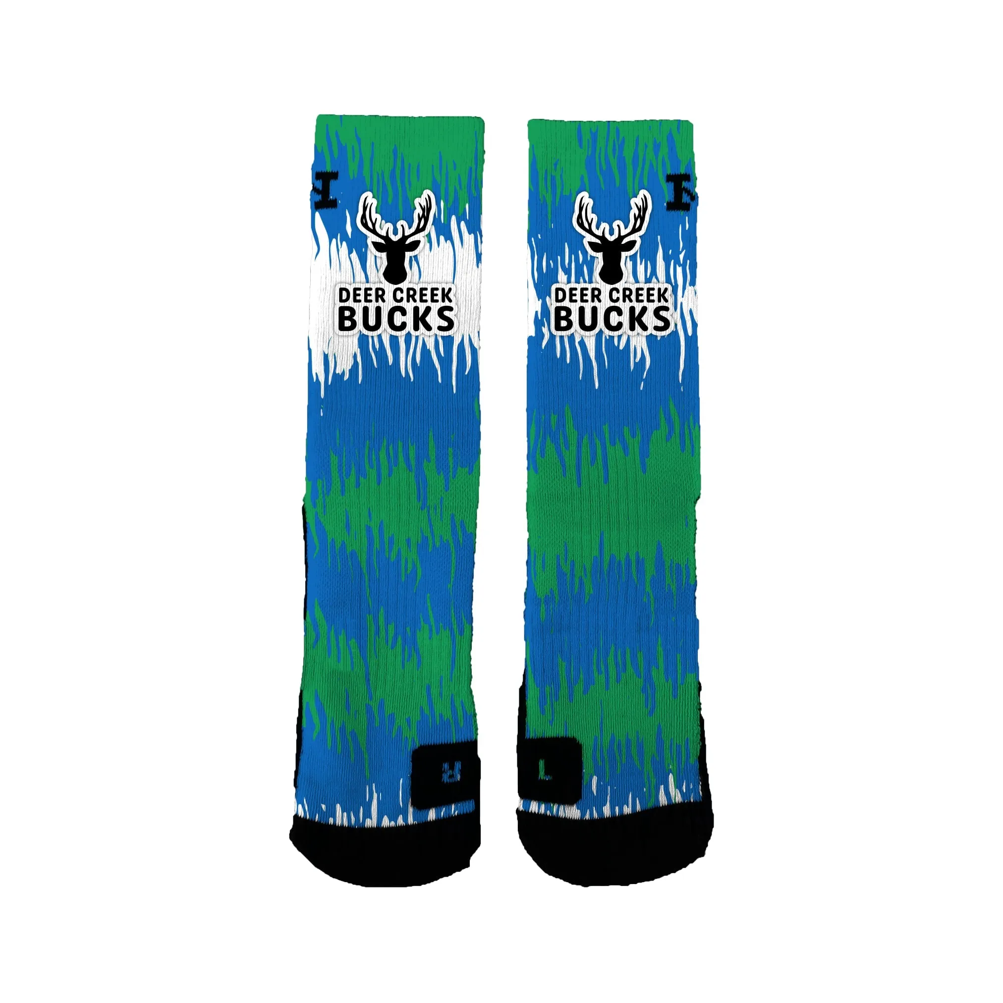 Deer Creek Elementary Scribbles Socks