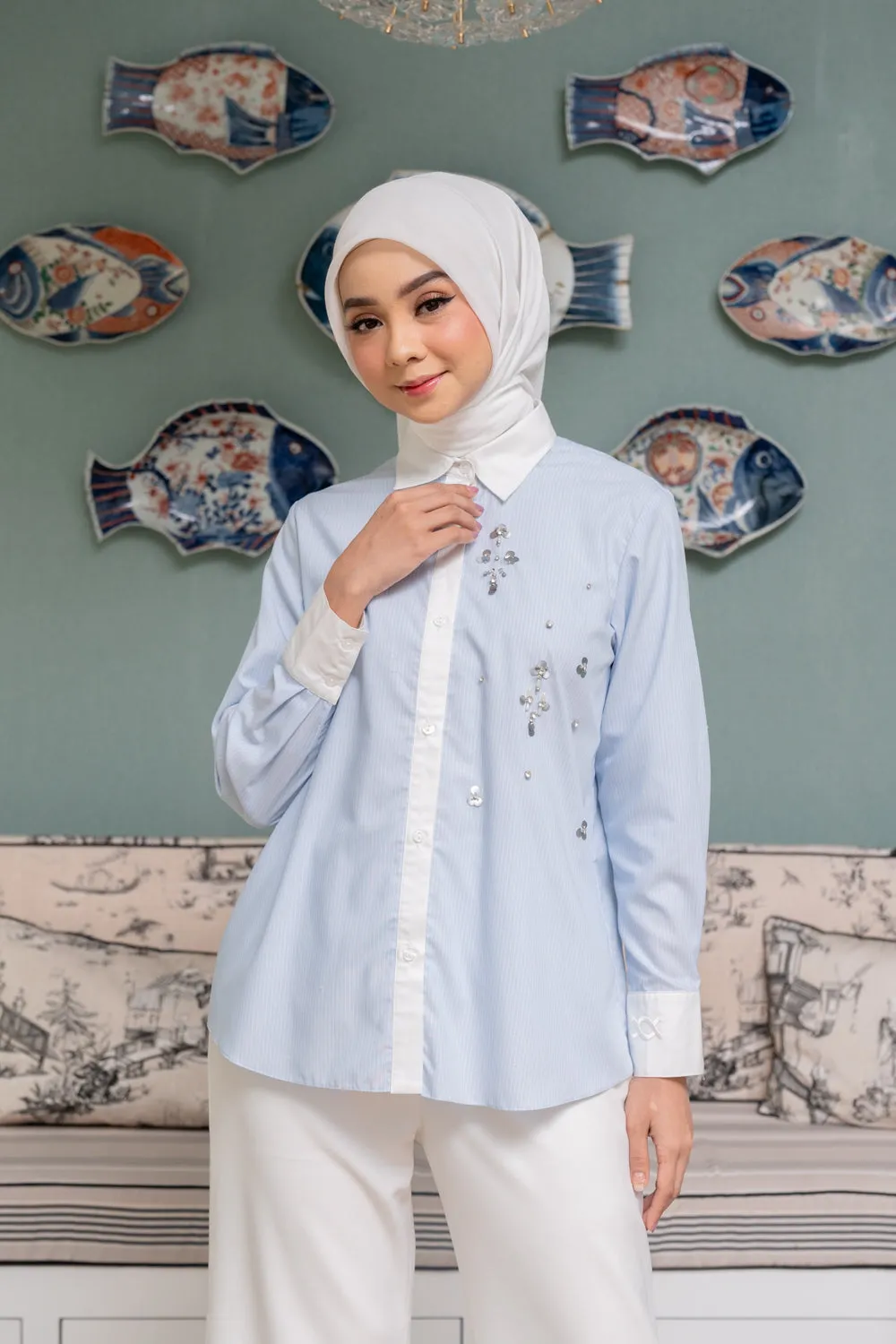 Disya Shirt Deep Blue