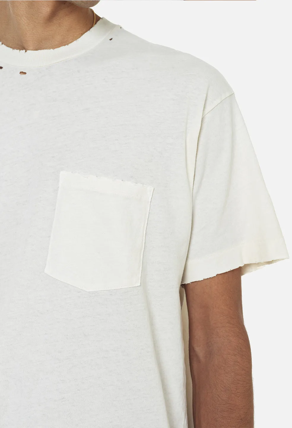 Folsom Pocket Tee / Vintage White