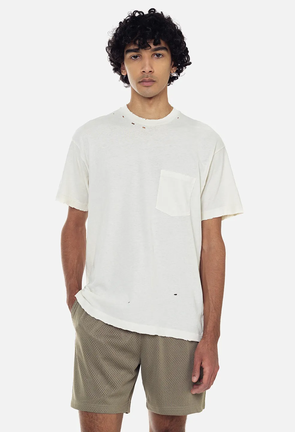 Folsom Pocket Tee / Vintage White