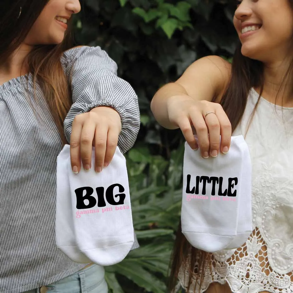 Gamma Phi Beta No Show Socks for Bigs and Littles