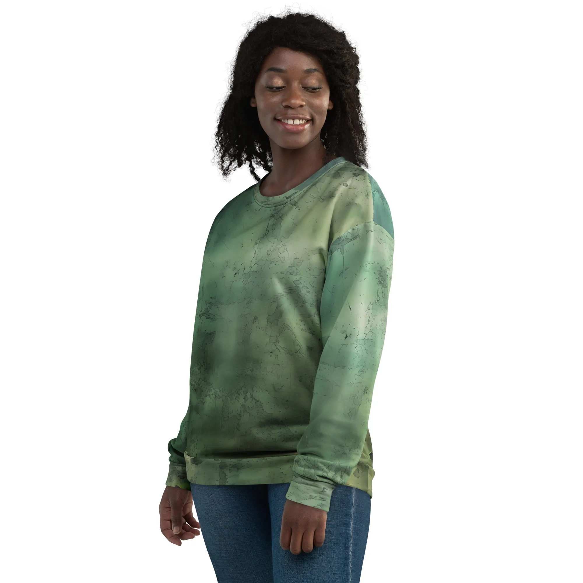 Green Sweater Men And Women / Eco Friendly Unisex Sweater