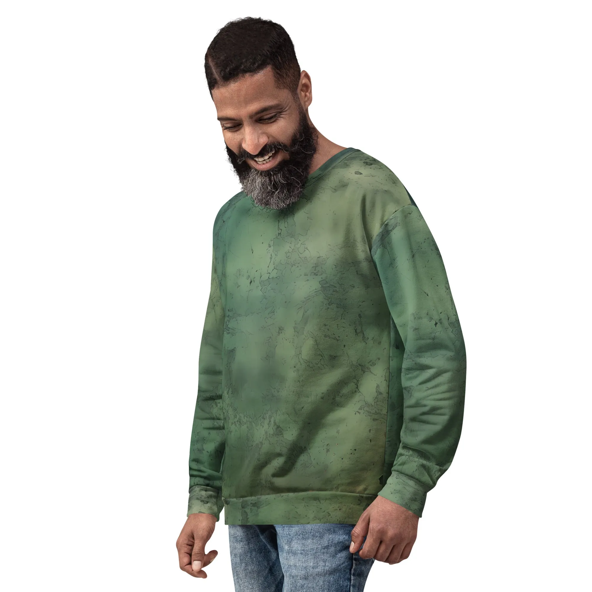 Green Sweater Men And Women / Eco Friendly Unisex Sweater