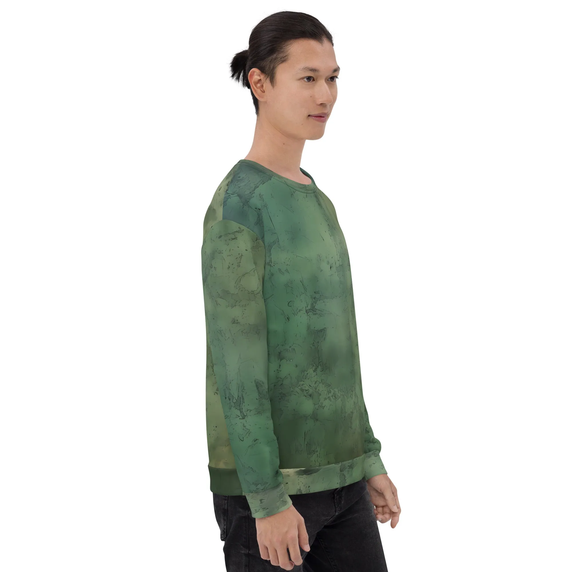 Green Sweater Men And Women / Eco Friendly Unisex Sweater