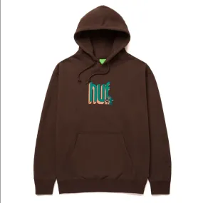 Huf Bookend men's hoodie PF00517 chocolate 