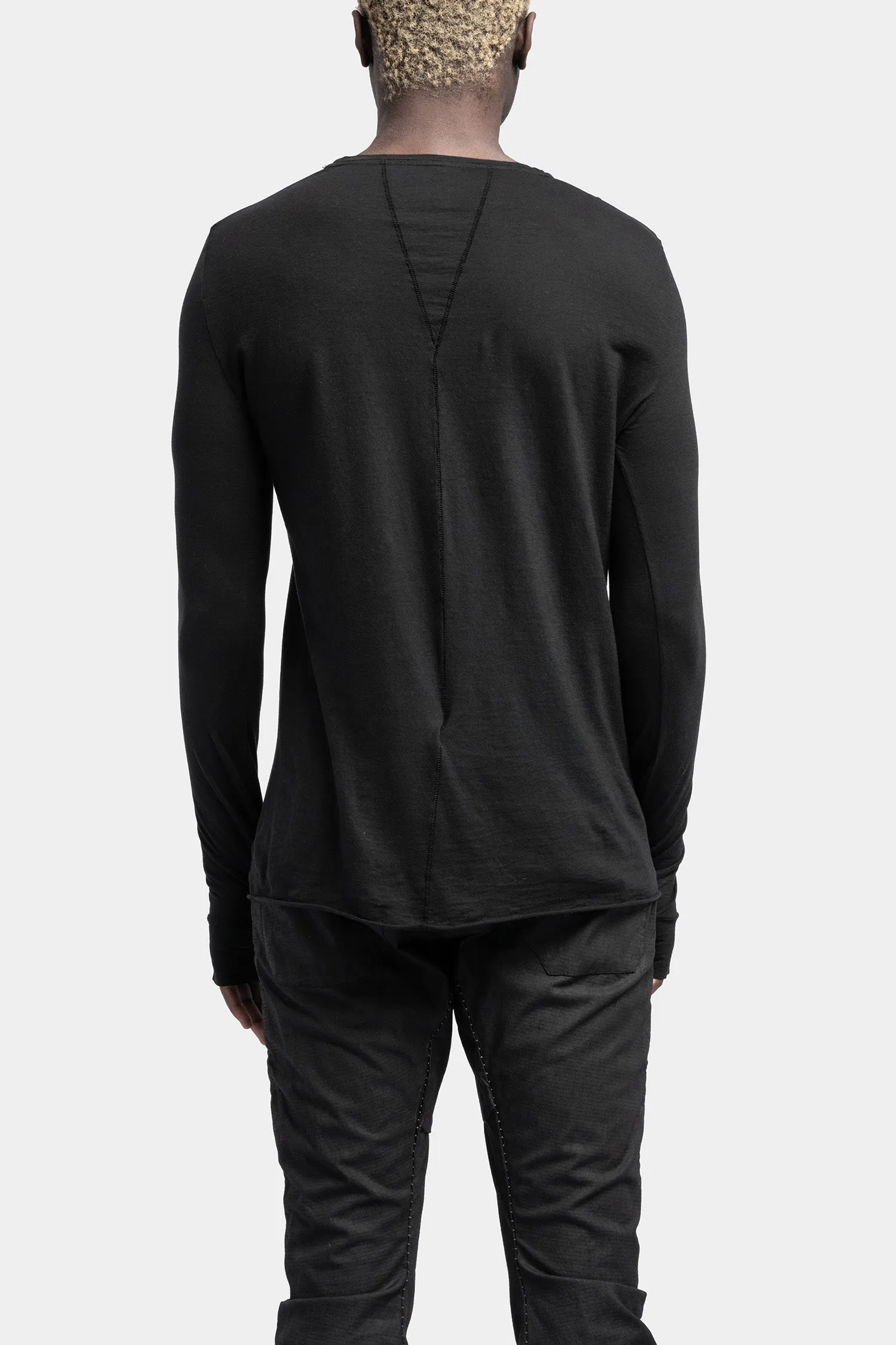 Iconic long sleeve tee, Black