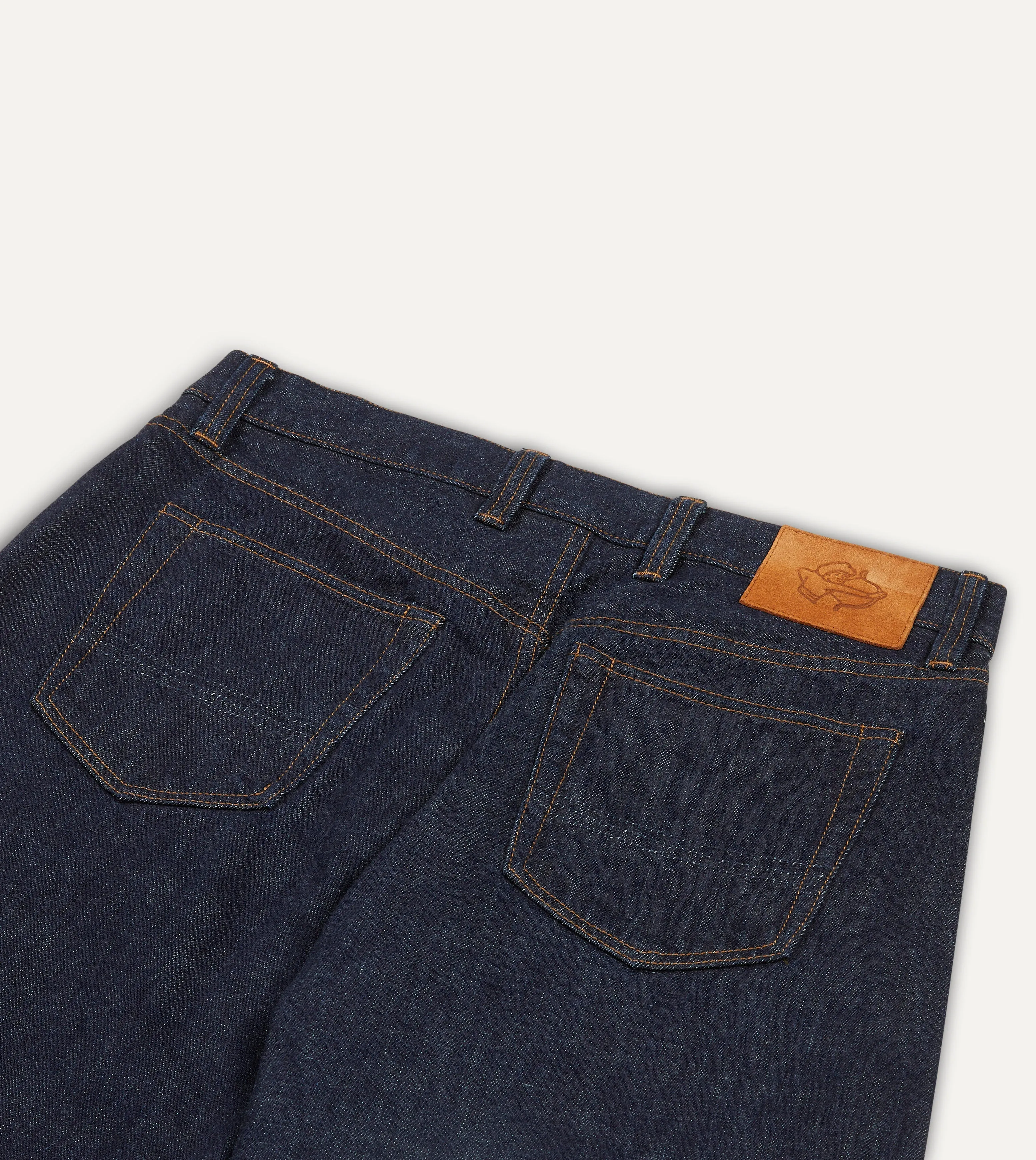 Indigo Rinse 14.2oz Japanese Selvedge Denim Five-Pocket Jeans