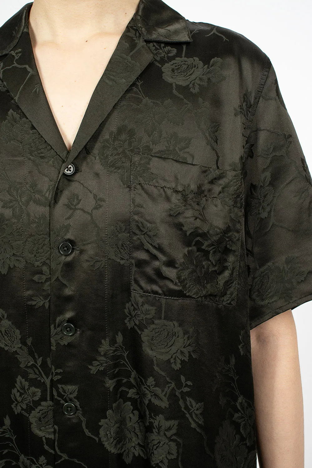 Jacquard Camp Shirt Dark Slate