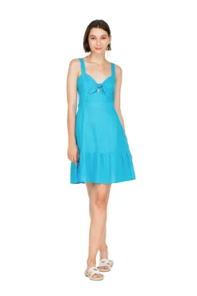 Jade ‘Front Tie Fitted Dress’