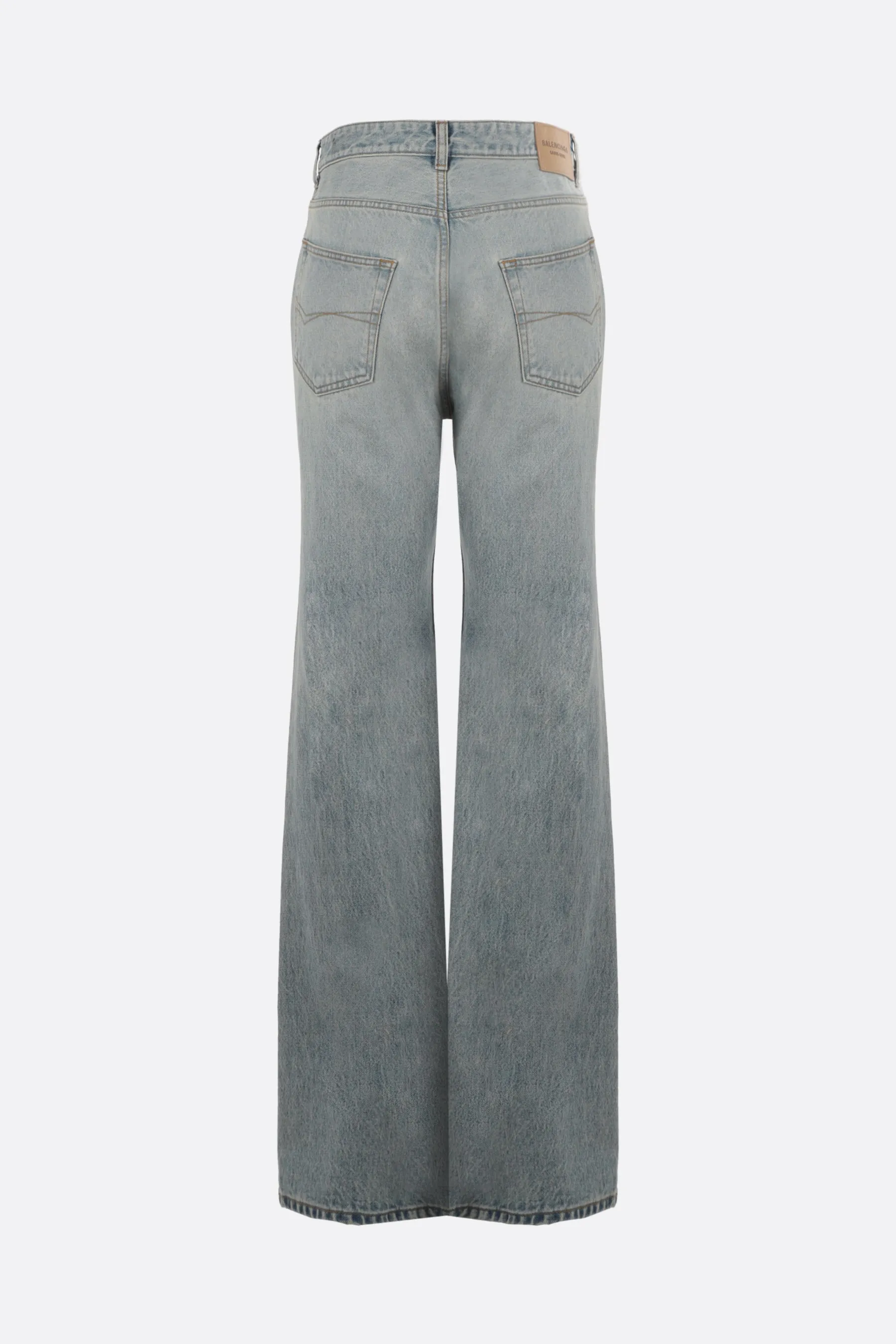 japanese denim flared jeans