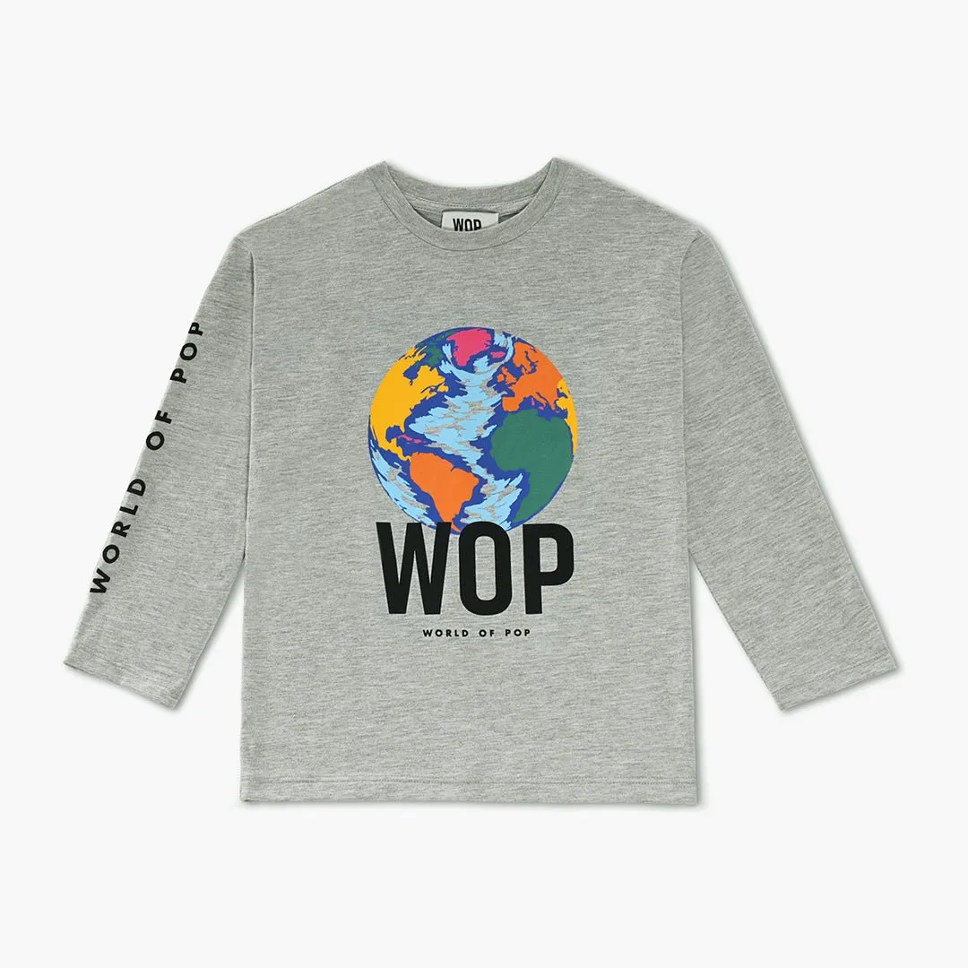 Long-sleeved T-shirt for children in organic cotton