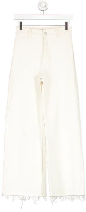 MANGO Cream Catherine - Culotte High Waist Jean UK 6