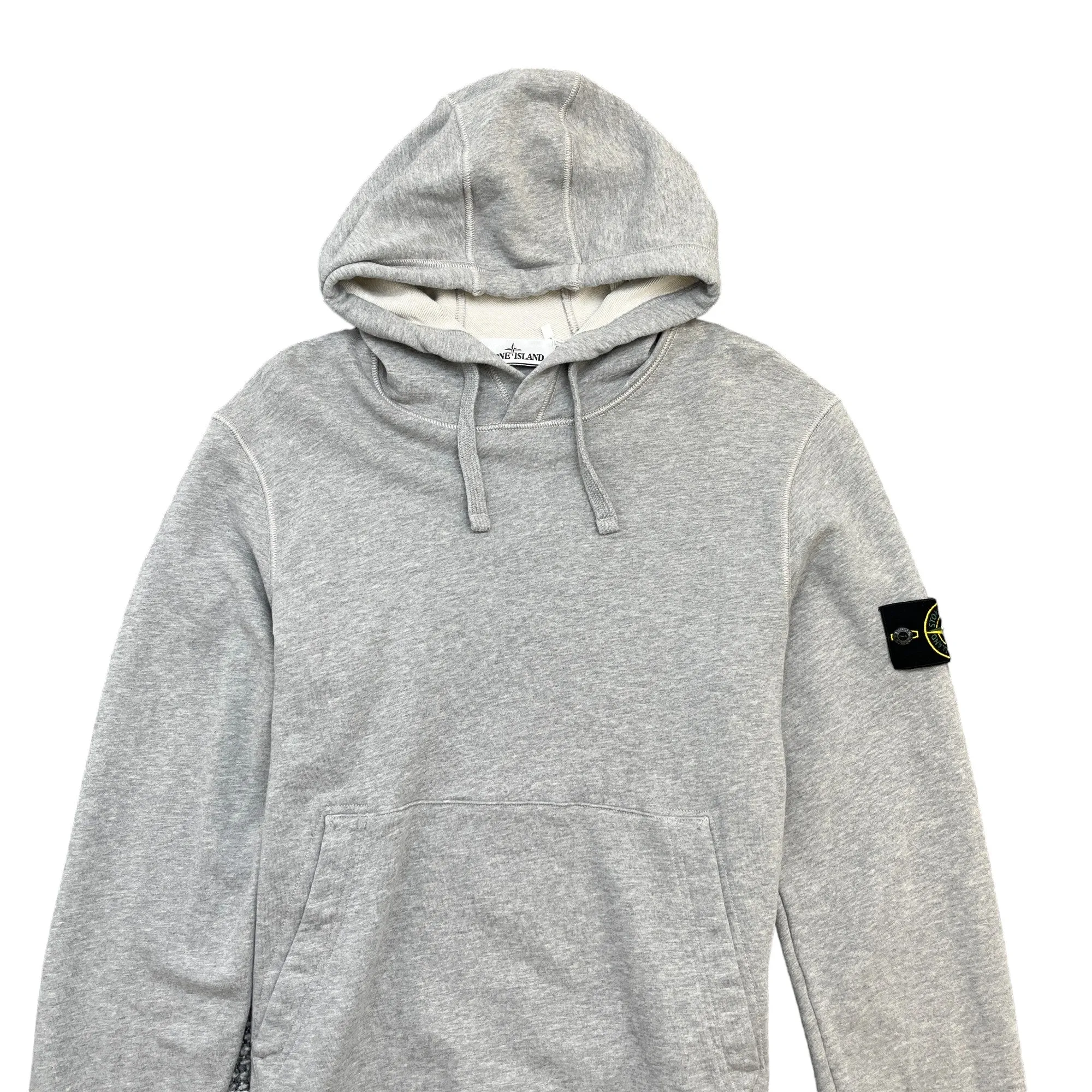 Men's Applique Logo Hoodie Grey Size M