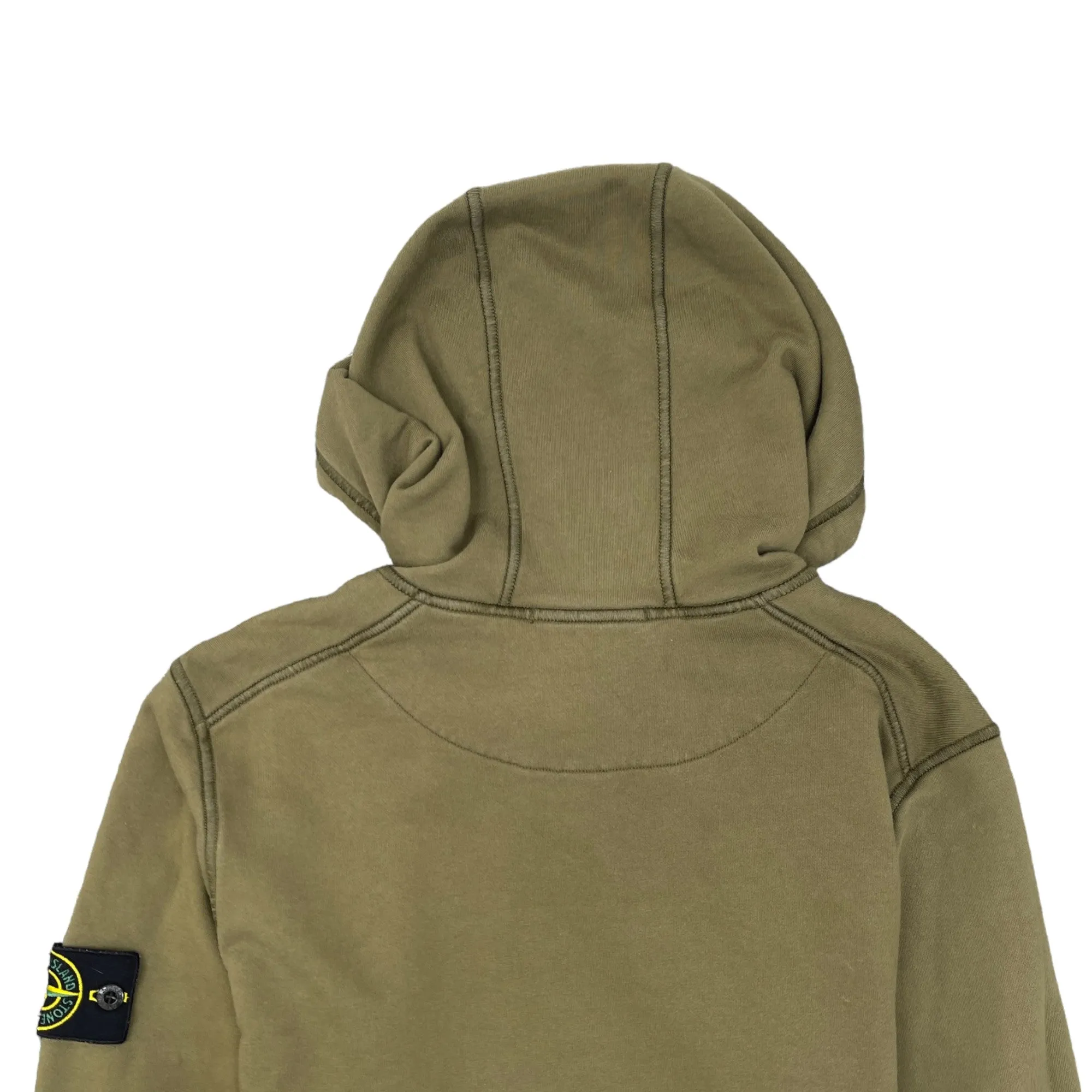 Men's Applique Logo Hoodie Khaki Size S