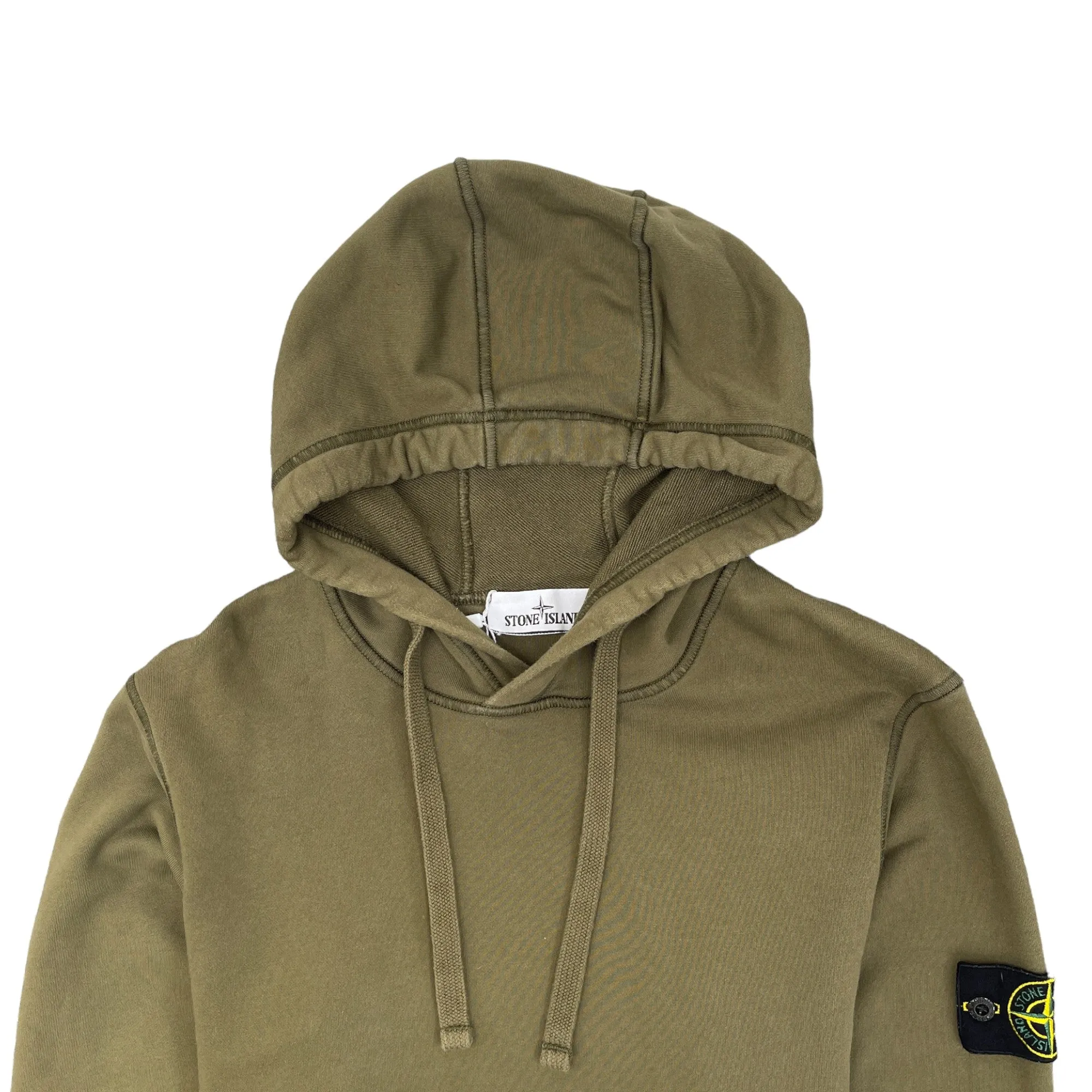 Men's Applique Logo Hoodie Khaki Size S