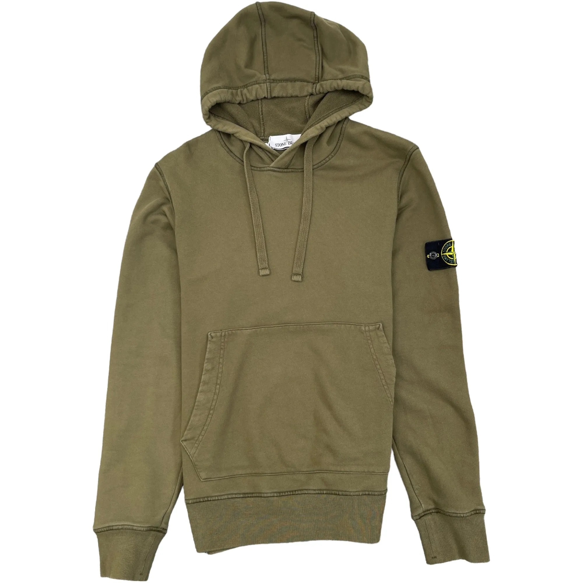 Men's Applique Logo Hoodie Khaki Size S