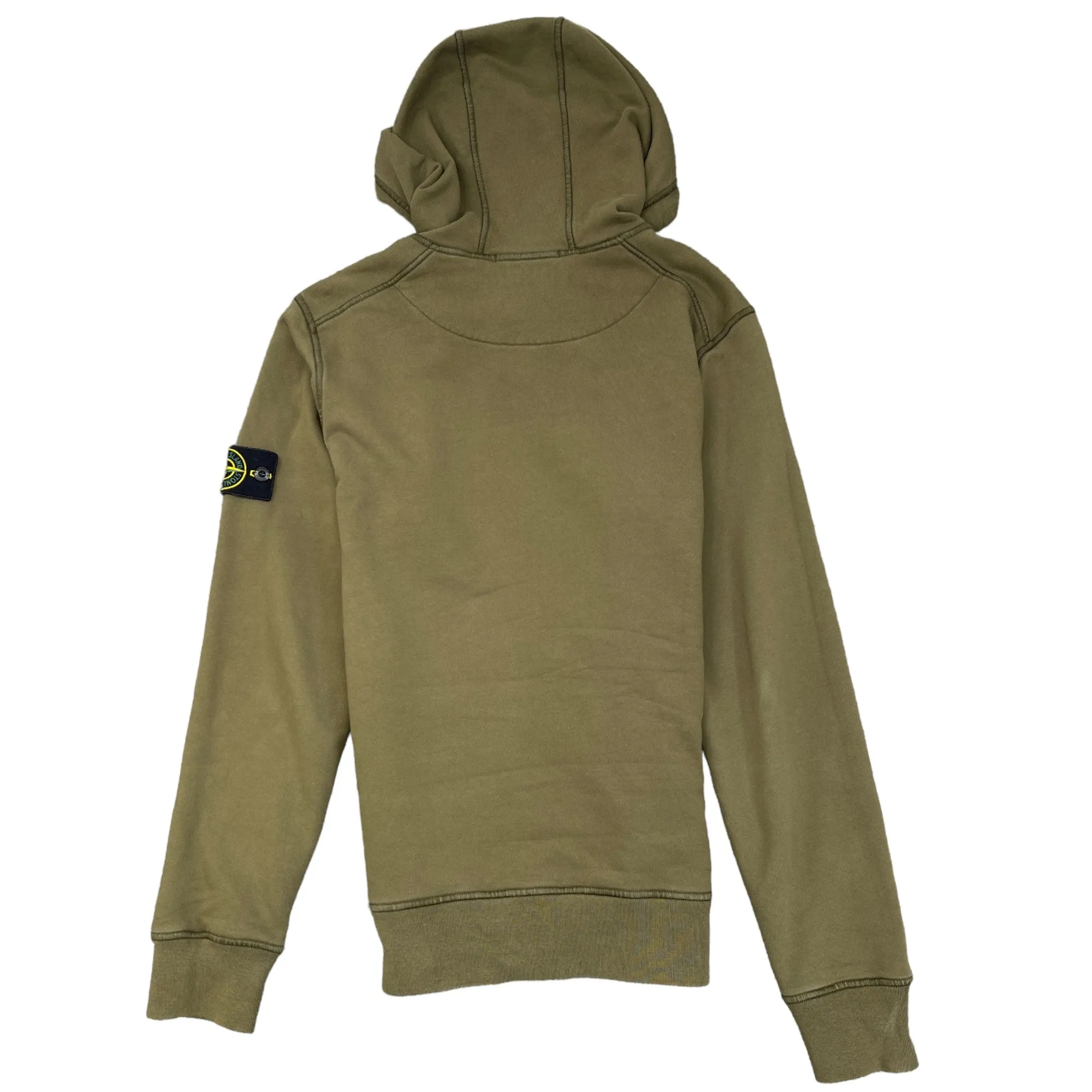 Men's Applique Logo Hoodie Khaki Size S