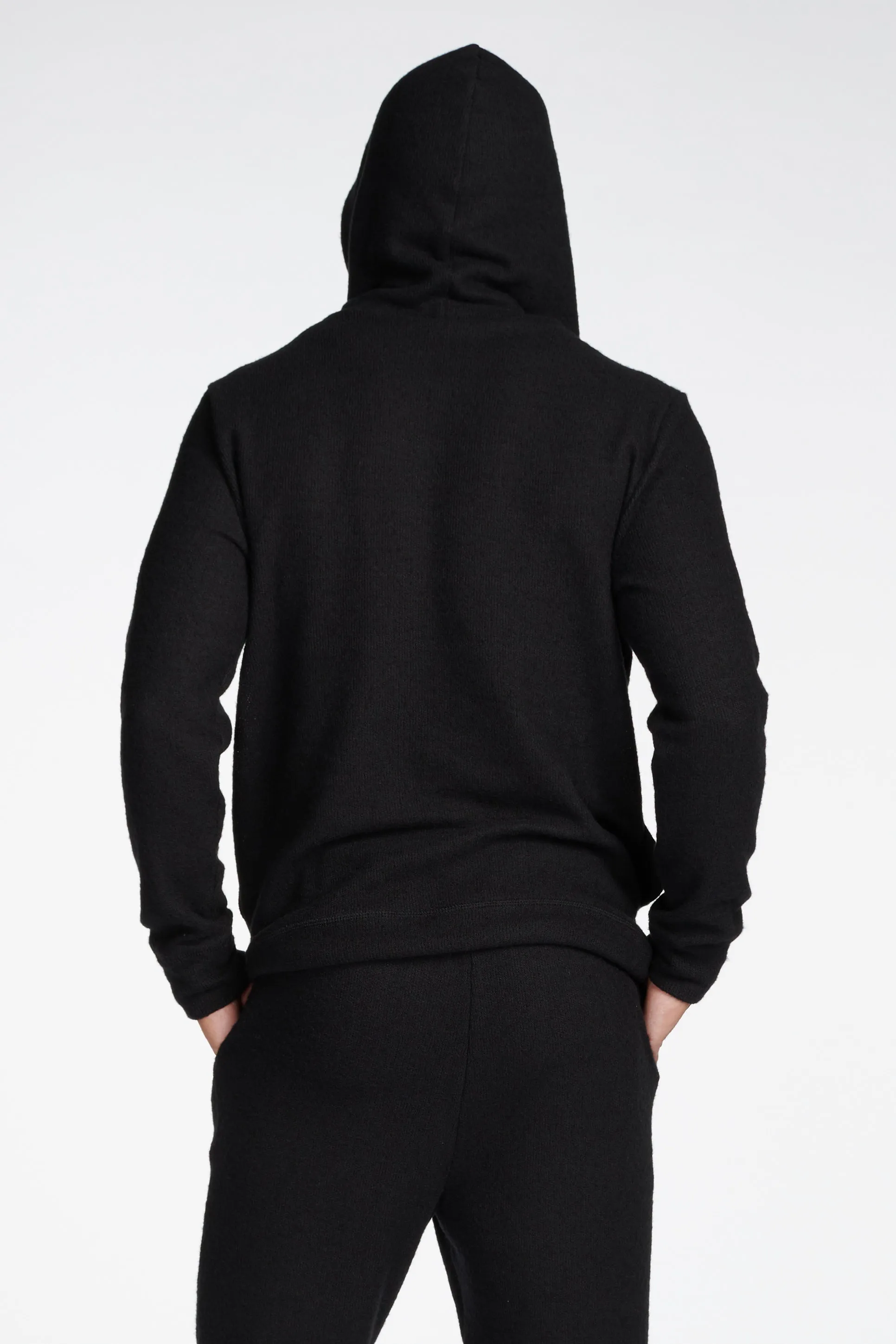 Men's Soft Knit Melange Pullover Hoodie