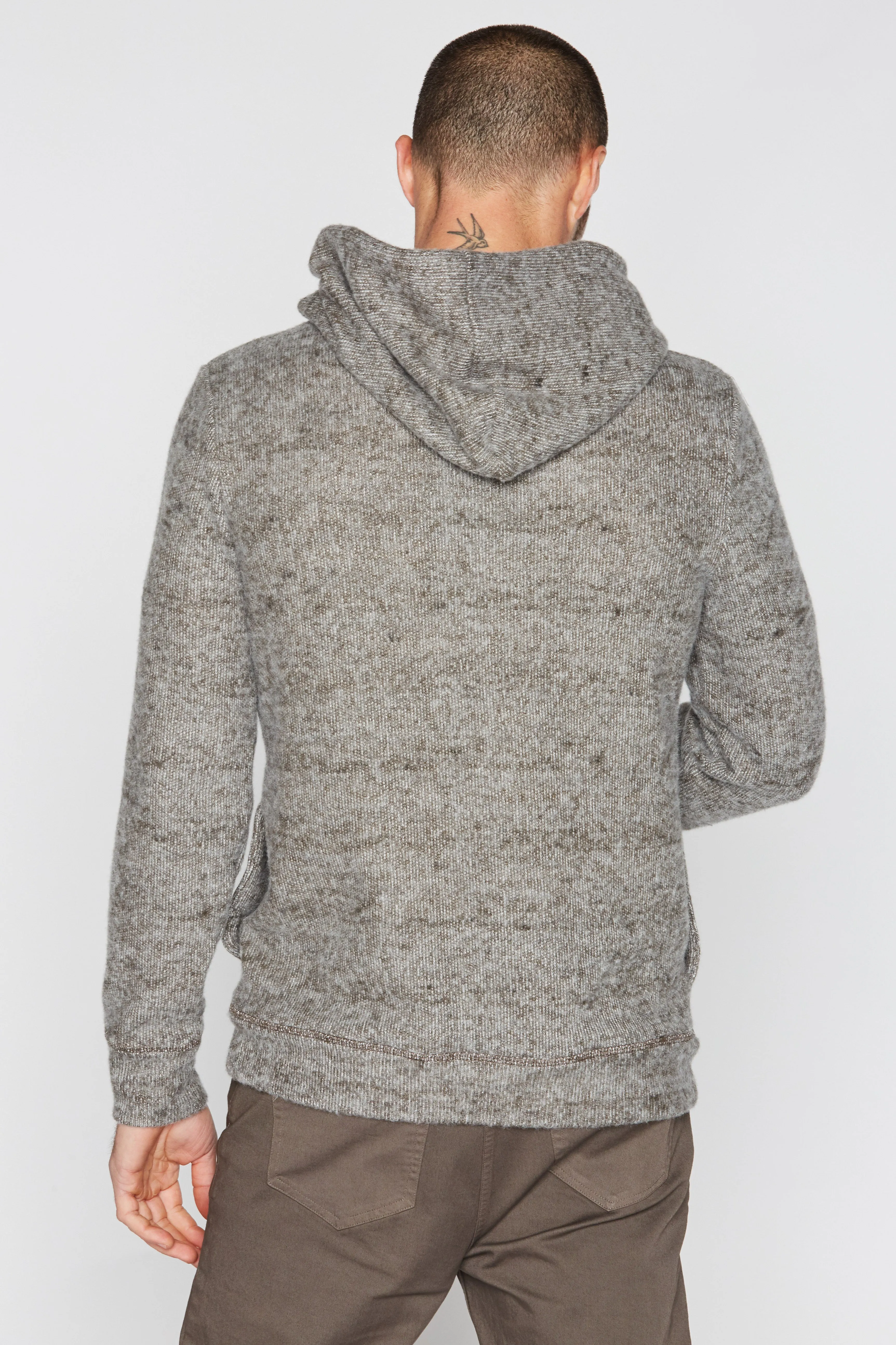 Men's Soft Knit Melange Pullover Hoodie