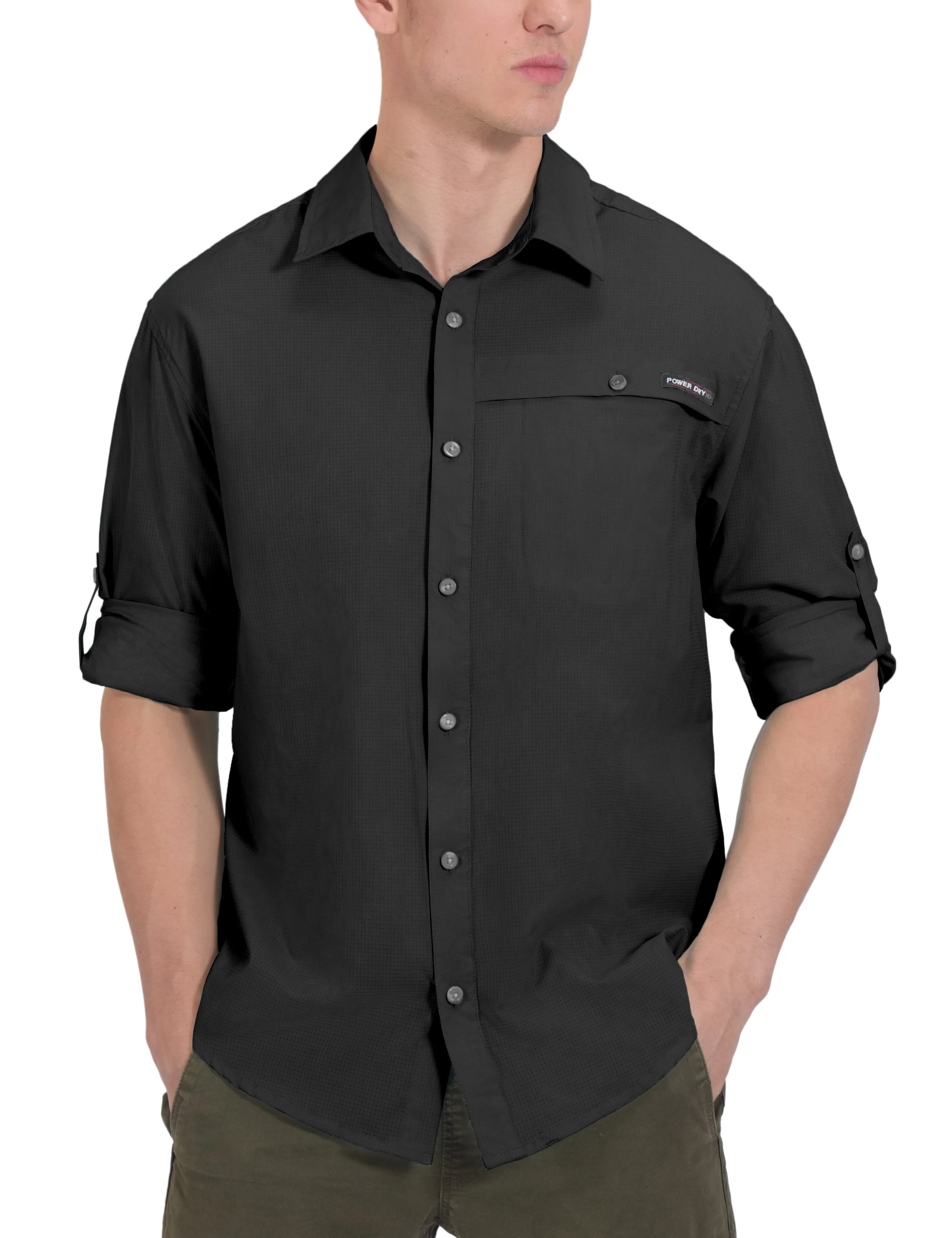 Men's UPF 50  UV Protection Air-Holes Tech Shirt