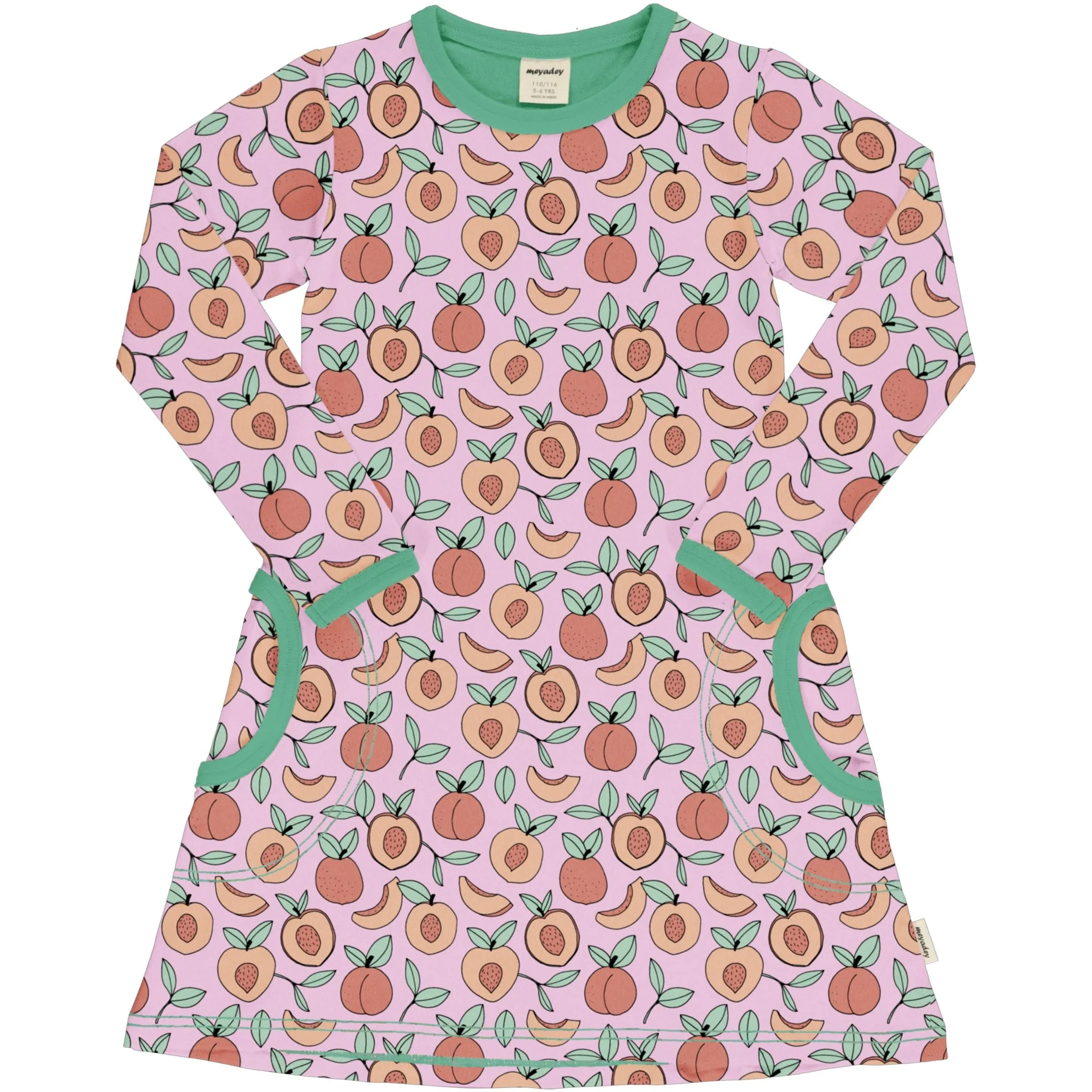 Meyadey Peach Garden Long Sleeved Dress