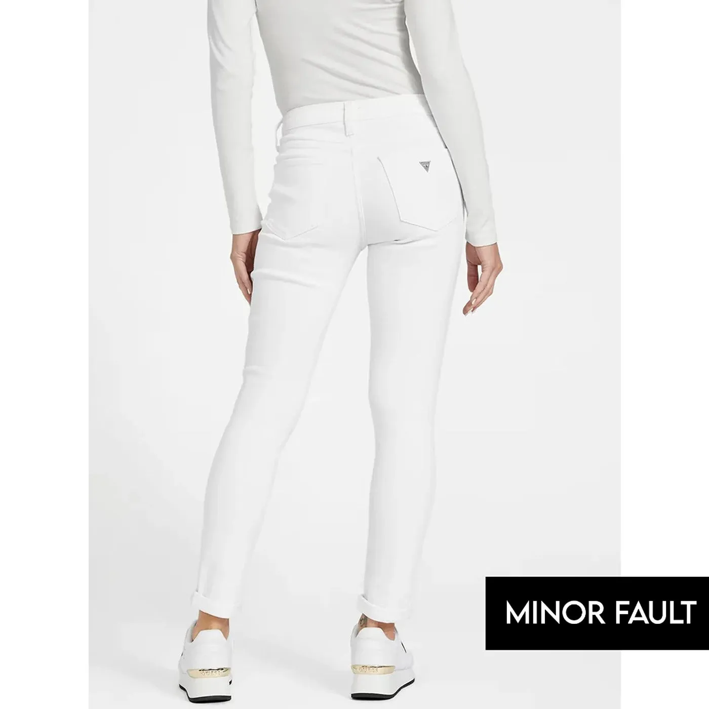 (Minor Fault) White Skinny Ripped Jeans