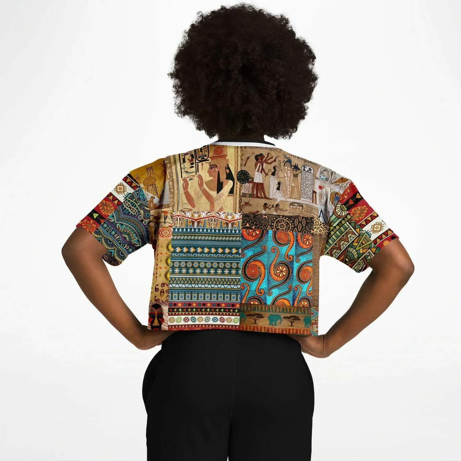 Mother Lode African Print Crop Jersey