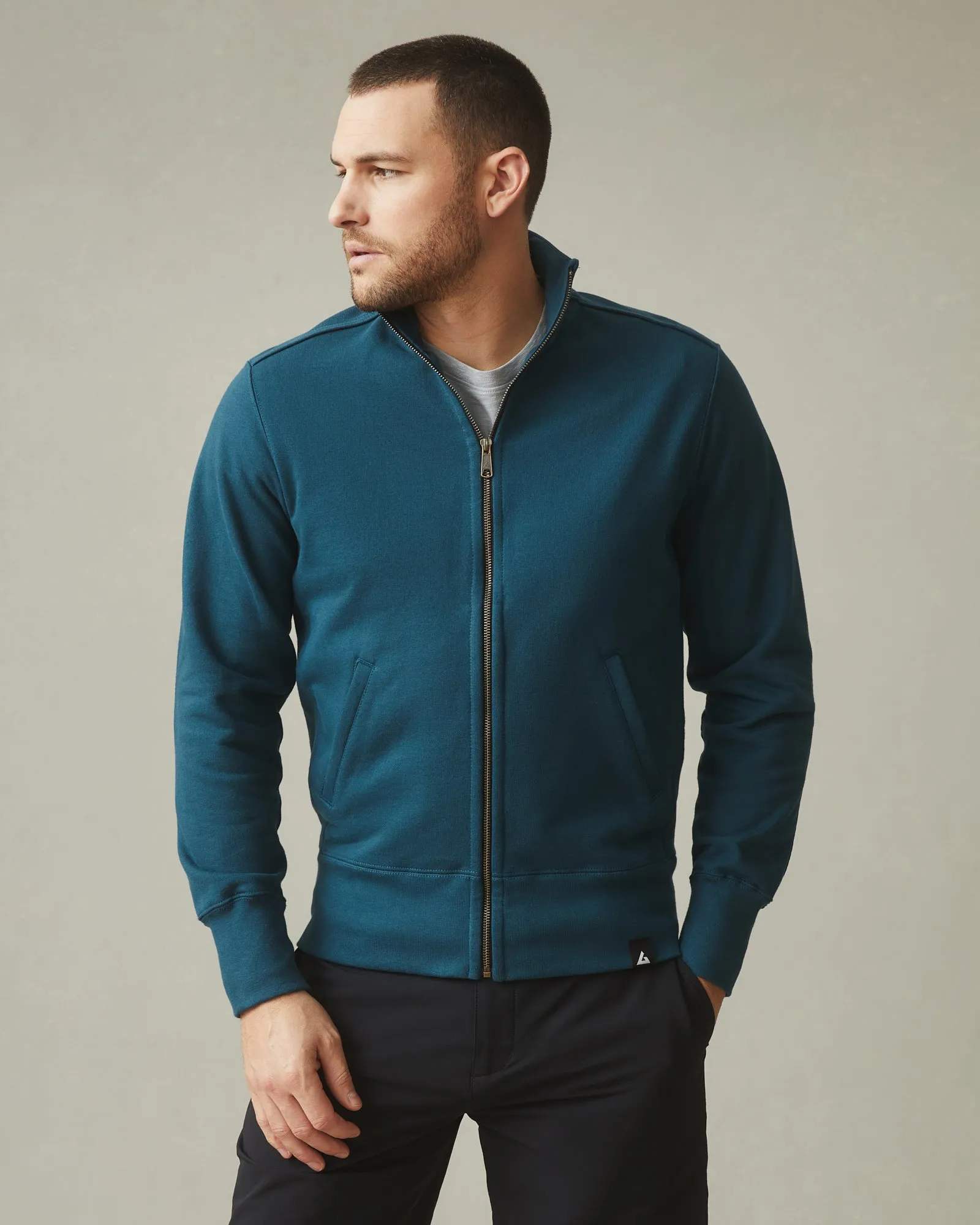 Moto Full Zip - Blue Mountain