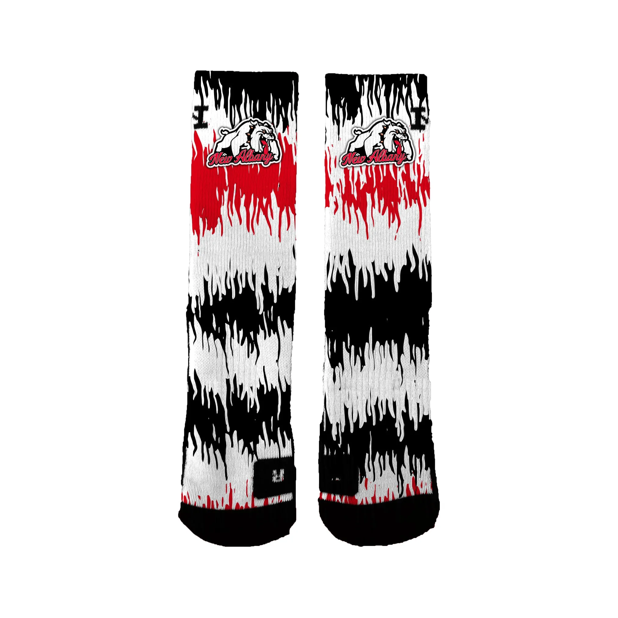 New Albany High Scribbles Socks