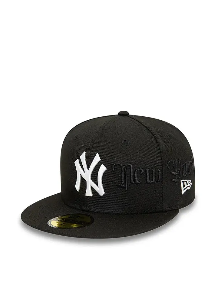 New Era 59FIFTY Script Neyyan Cap Black / White