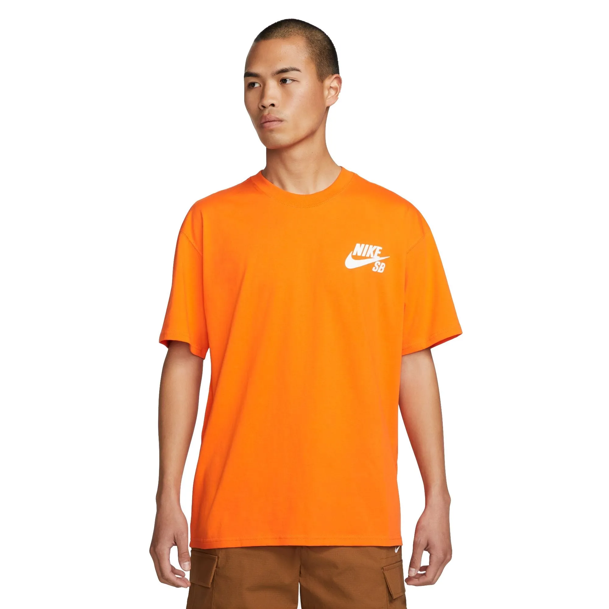 Nike SB Skate Logo Tee Safety Orange