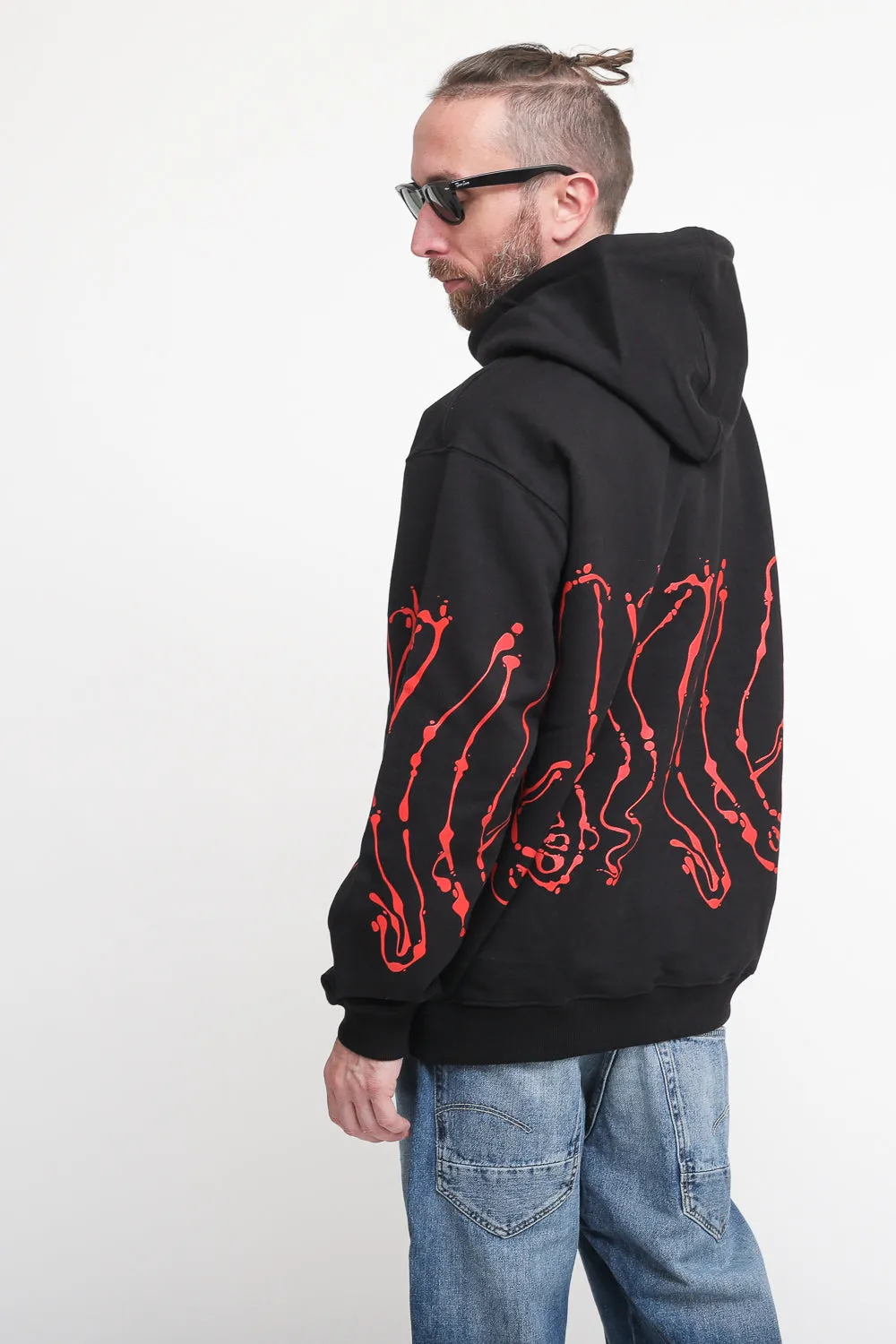 Octopus Dripper Hoodie - Black