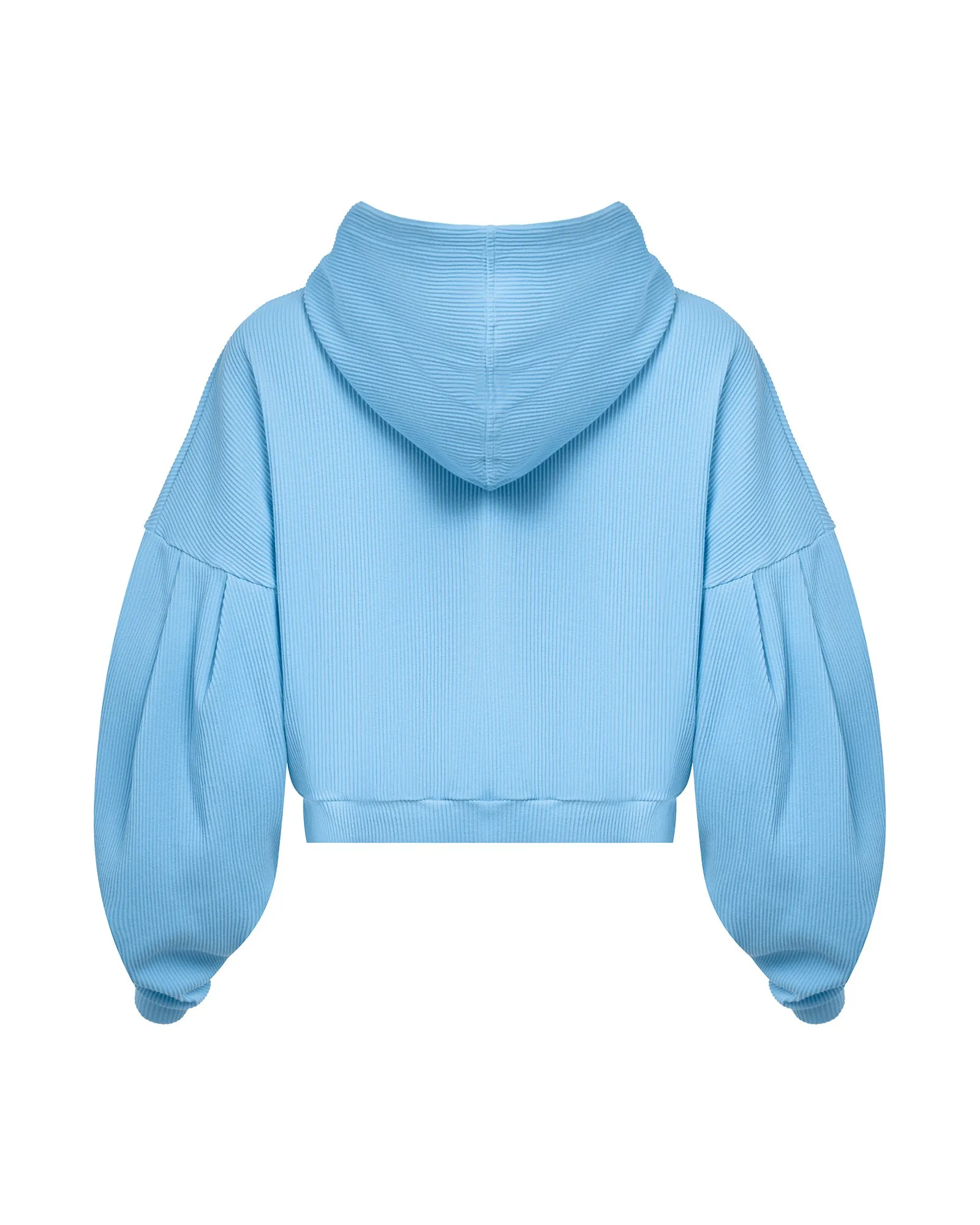 Ribbed Zip Hoodie