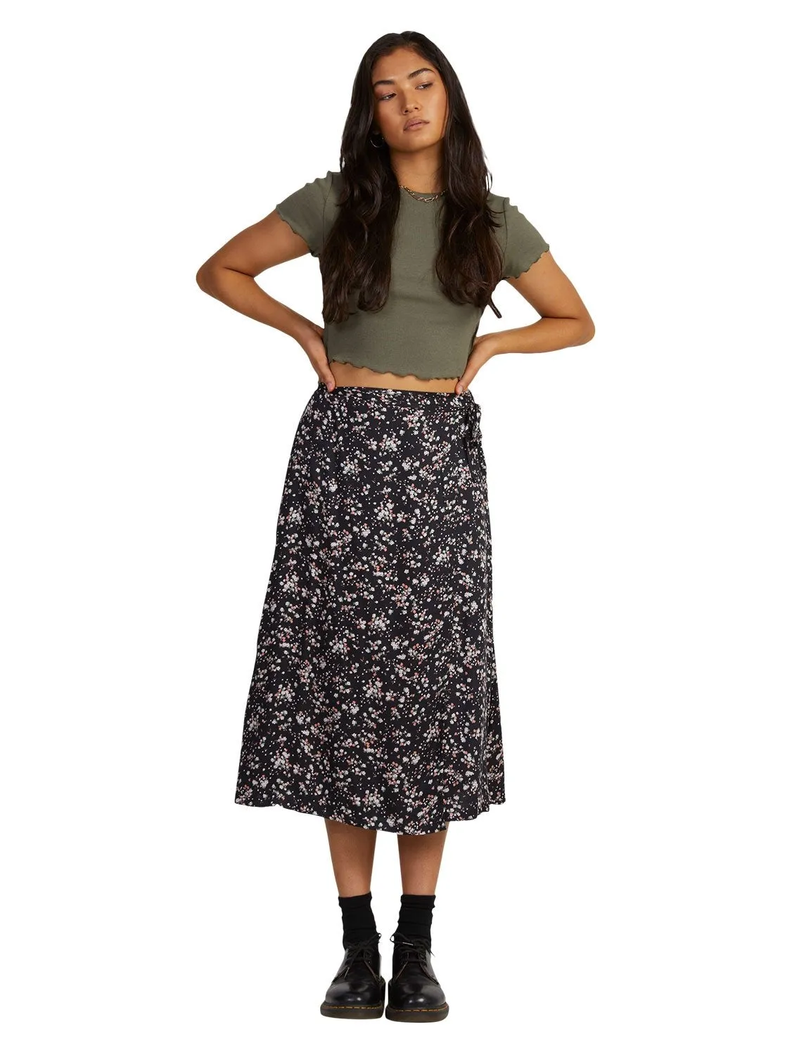 RVCA Ladies Wrapped Annika Skirt