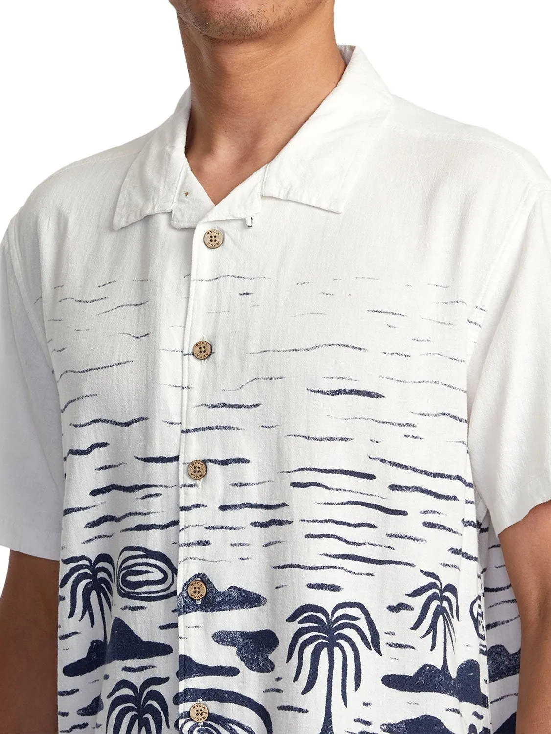 RVCA Men's Wasted Palms Shirt