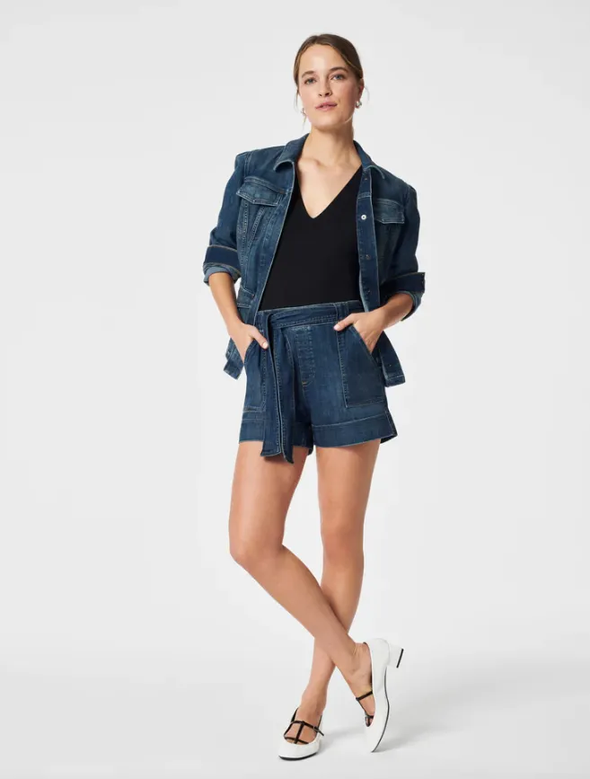 SPANX Tie-Waist Jean Short