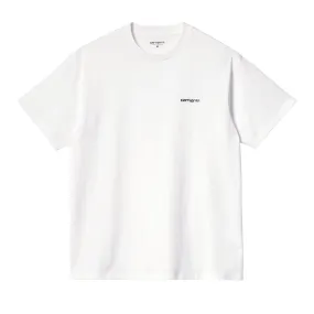 T-shirt Carhartt WIP  S/S Script Embroidery Bianco